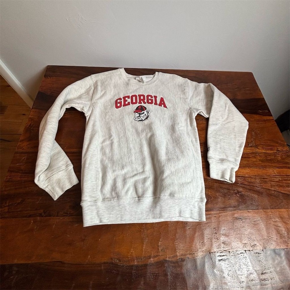 Champion Unisex Kids Georgia Bulldogs Sweatshirt Gray‎ Size 10-12 Pullover